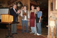 Duane Prill With Checkerboard Business Of The Year Owners, K